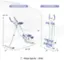 The text on the image is grouped and corrected as follows:

Expanded Size: 30.5"-36"
Folded Size: 48"
Weight Capacity: 330 lbs