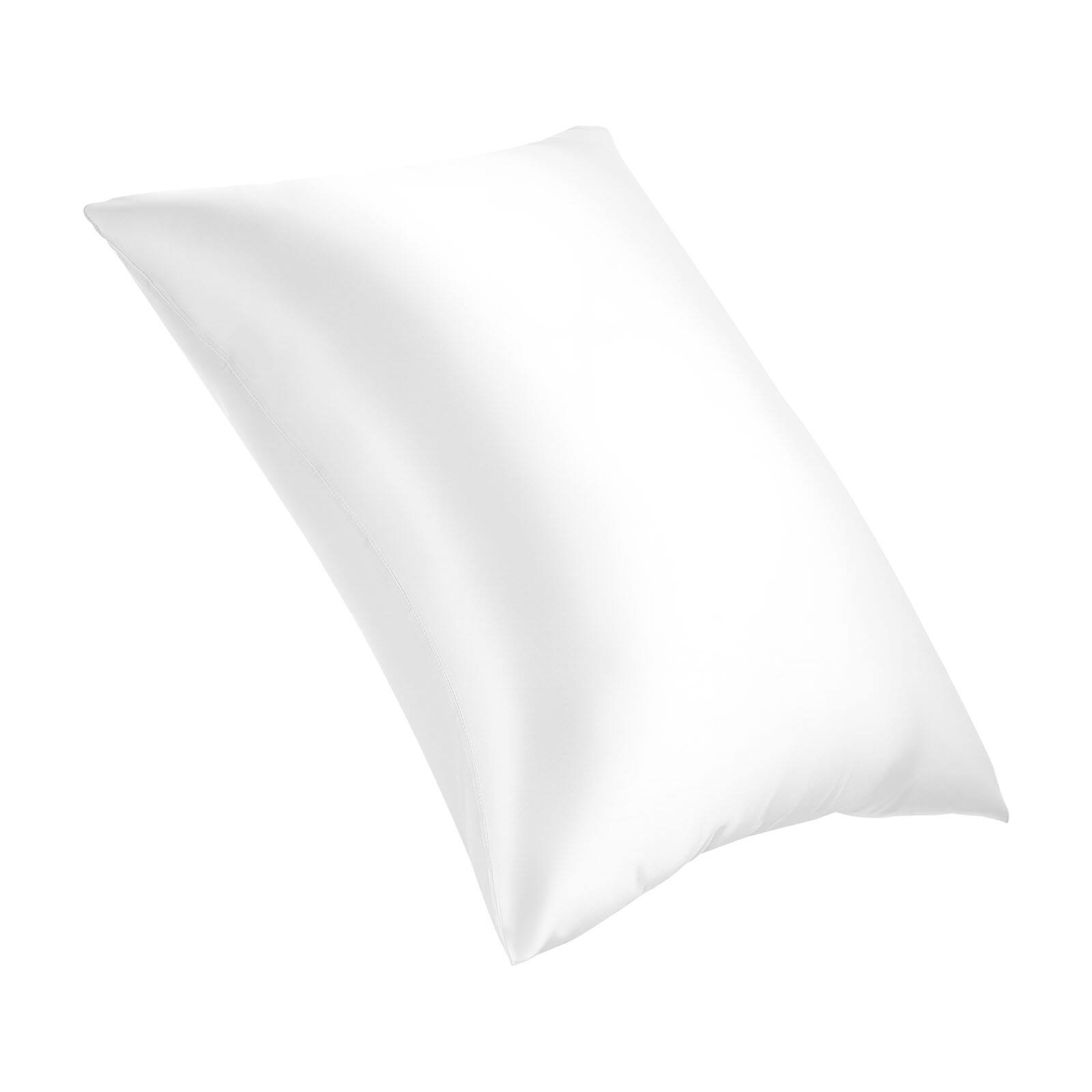 Alt View 5. VEVOR - Satin Pillowcase,2Pack Standard Size Satin Pillow Cases for Hair and Skin,Similar to Silk Pillowcases with Hidden Zipper - White.