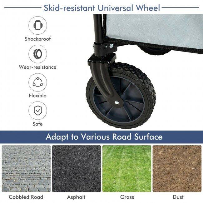 Skid-resistant Universal Wheel

- Shockproof
- Wear-resistance
- Flexible
- Safe

Adapt to Various Road Surface

- Cobbled Road
- Asphalt
- Grass
- Dust