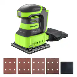 Greenworks - 24V Cordless Quarter Sheet Sander 11,000 OPM - Tool Only, Battery and Charger Not Included