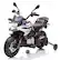 Front. GARVEE - 12V BMW Kids Motorcycle Ride-On Toy, Licensed with Dual Motor, Spring Suspension, High/Low Speed, Music, LED Lights - White.
