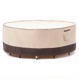 F&J Outdoors - Premium Waterproof Outdoor Patio Round Table Cover - Multicolor