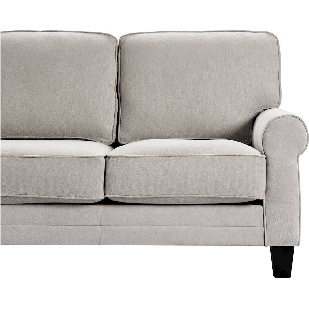 Alt View 11. Serta - Copenhagen 3-Seat Fabric Sofa - Light Gray.