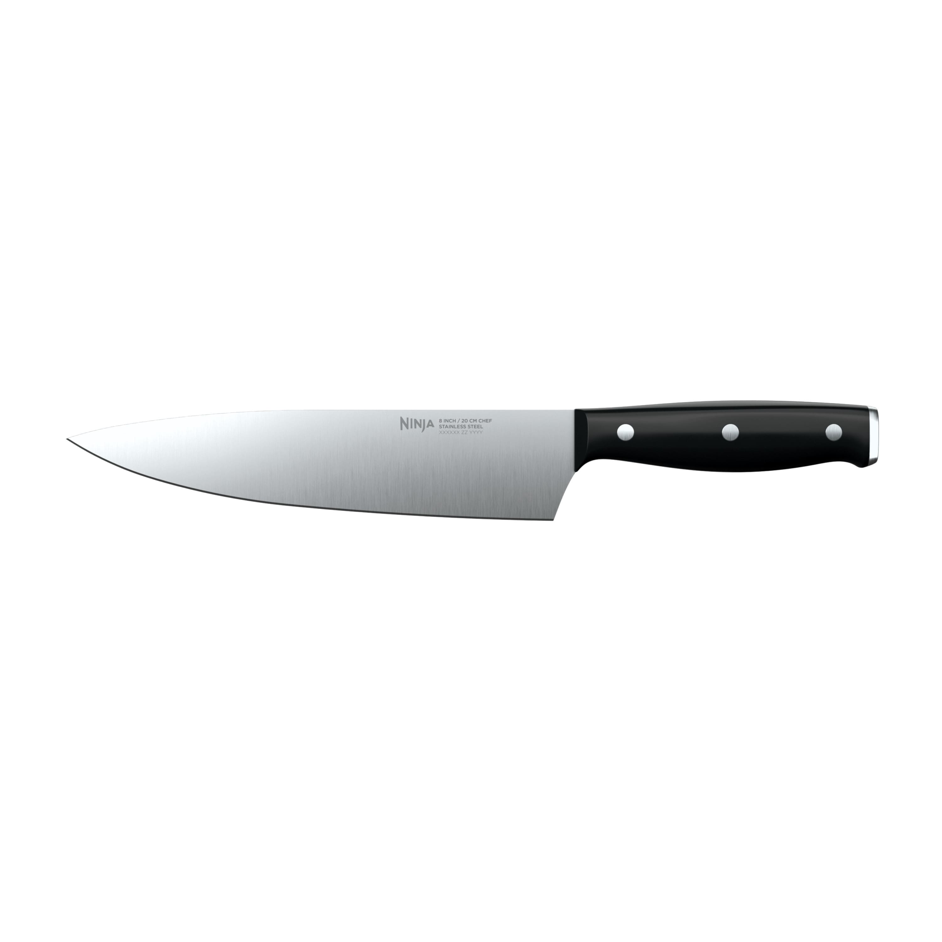 Ninja - NeverDull Essential 8in Chef Knife - Black