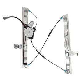 Brock - Replacement Passengers Front Power Window Lift Regulator with Motor, Left - Silver