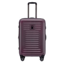 Spyder - Rails 25 Inch Expandable Hardside Upright Suitcase with 360 Spinner Wheels, TSA Approved Lock - Burgundy