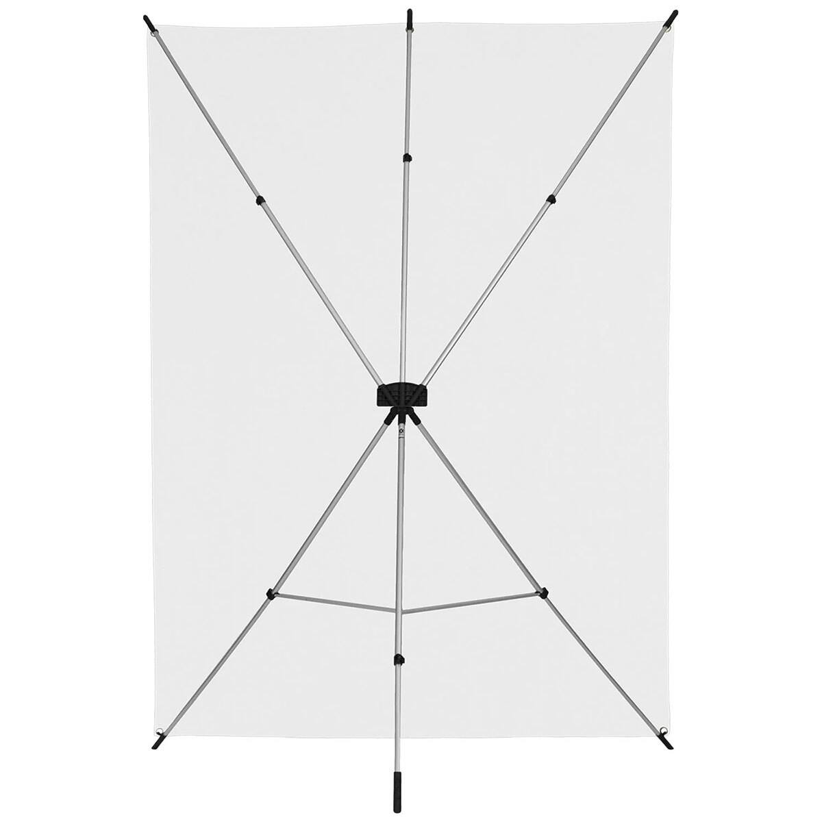 Alt View 2. Westcott - Westcott 5x12' X-Drop Wrinkle-Resistant Backdrop Kit, High-Key White Sweep.