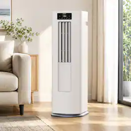 Airplus - 12000 BTU Portable Air Conditioner with Heater and Remote - White