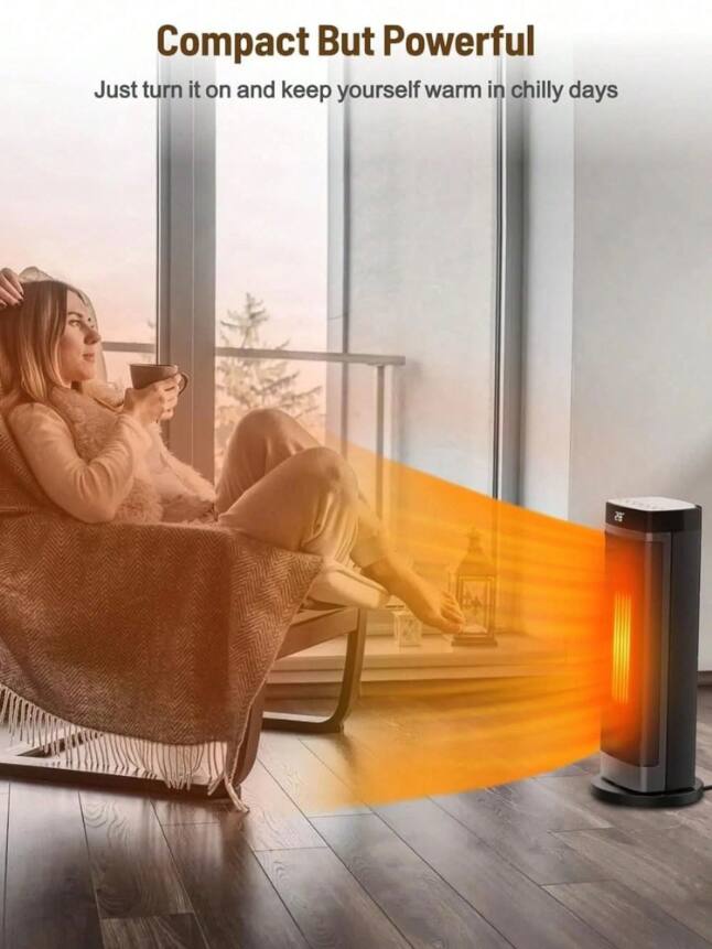 Compact But Powerful  
Just turn it on and keep yourself warm in chilly days