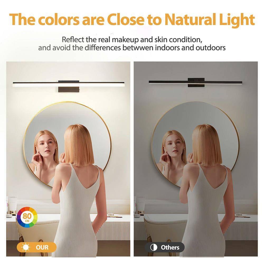 The colors are Close to Natural Light

Reflect the real makeup and skin condition, and avoid the differences between indoors and outdoors

80 CRI

OUR

Others