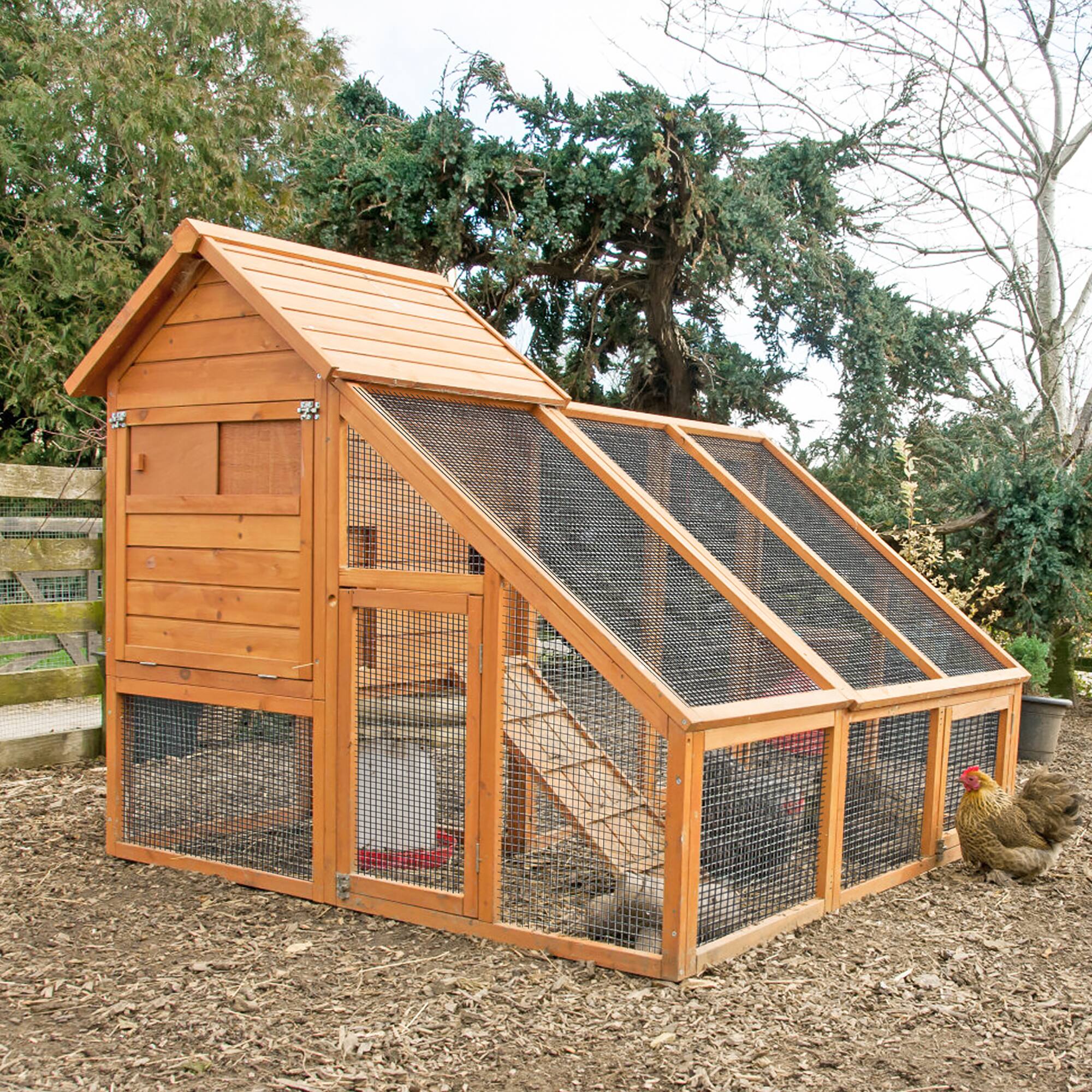 Alt View 8. Costway - 24''x50’ Hardware Cloth 16 Gauge Black Vinyl Coated Welded Wire Mesh 1.5'' - Black.