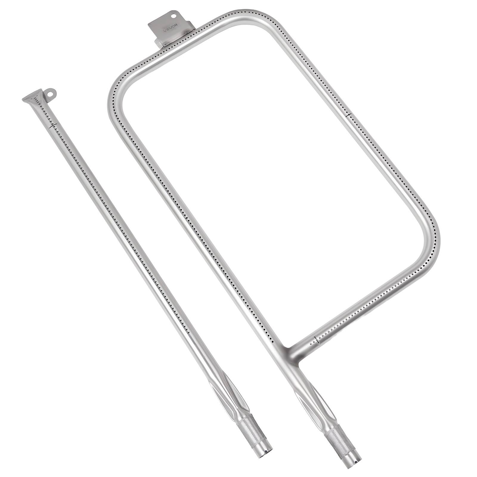 Alt View 5. VEVOR - Grill Burner Tube for Weber Q3200, Q300 (2013 & earlier), Q320, Q3000 (2014 & newer), 23.75 inch - Silver.