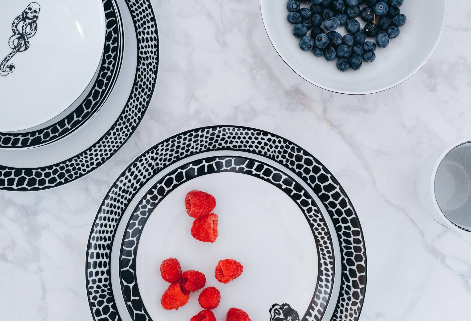 Alt View 10. Ukonic - Harry Potter Voldemort Death Eater Dinnerware Sets | 16-Piece Ceramic Dinner Set - White.