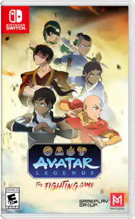NINTENDO SWITCH
AVATAR LEGENDS
THE FIGHTING GAME
EVERYONE 10+
GAMEPLAY GROUP
PM STUDIOS - E10+ (Everyone 10+)