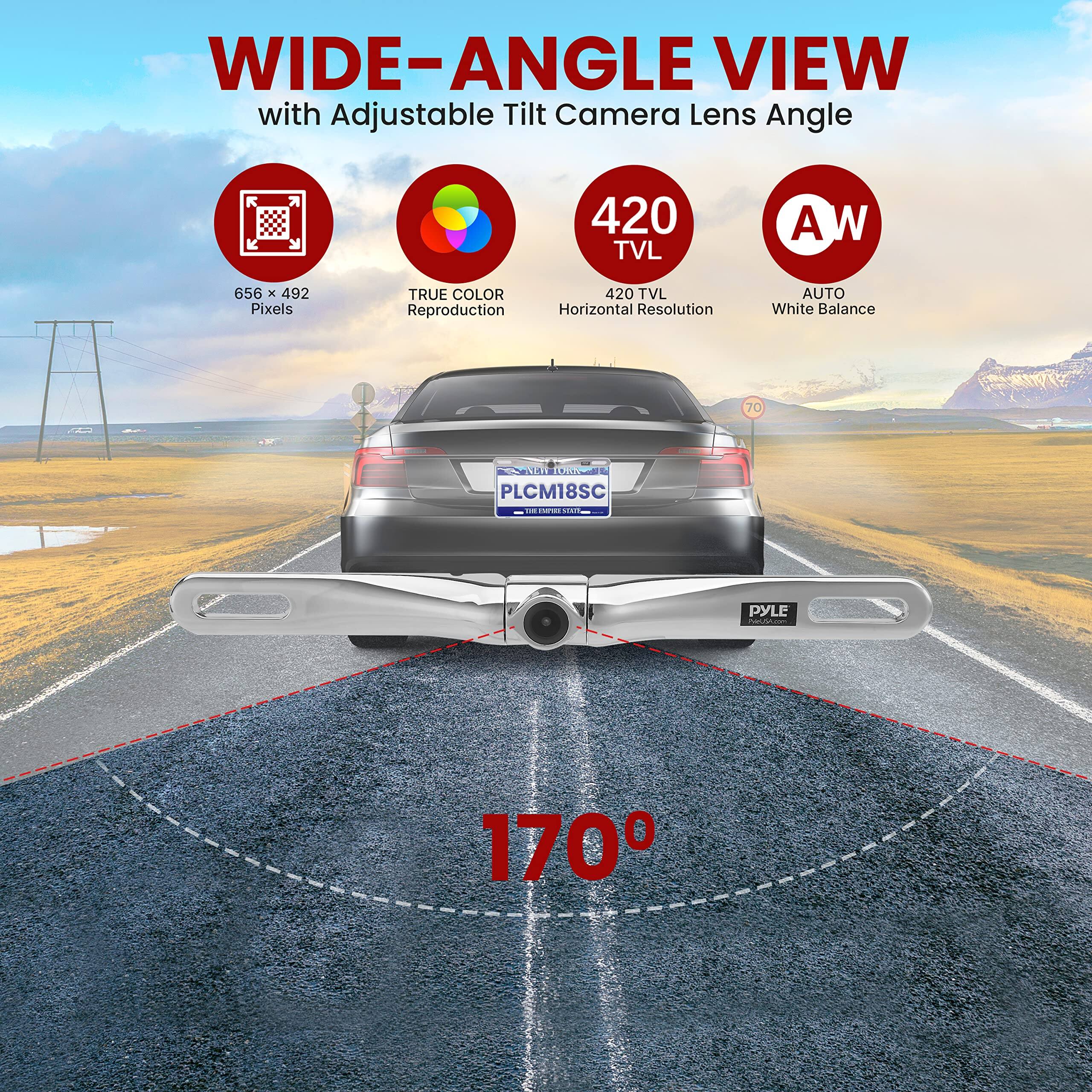 WIDE-ANGLE VIEW with Adjustable Tilt Camera Lens Angle  
420 TVL  
656 x 492 Pixels  
TRUE COLOR Reproduction  
420 TVL Horizontal Resolution  
AUTO White Balance  
PLCM18SC  
PYLE aa 170