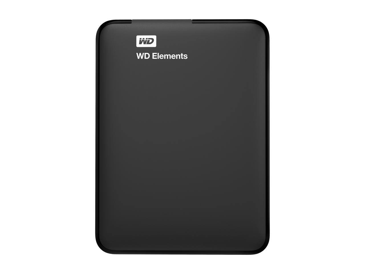 Alt View 1. Western Digital - WD 1TB Elements Portable Storage USB 3.0 Model WDBUZG0010BBK-WESN Black - Black.