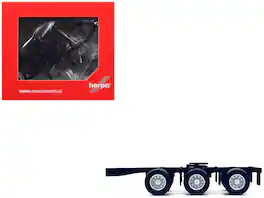 Tri-Axle Dolly Converter 1/87 (HO) Plastic Model by Promotex - Black