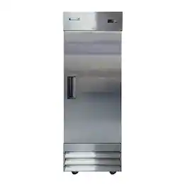 Magic Chef - Commercial 29 in. 19 cu. ft. Auto Defrost Single Door Freezer - Stainless Steel