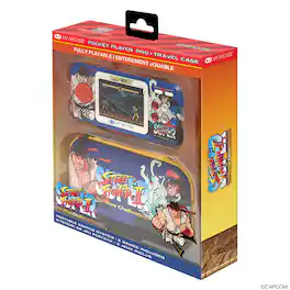 Super Street Fighter II Pocket Player Pro Portable Handheld Gaming System With Travel Case