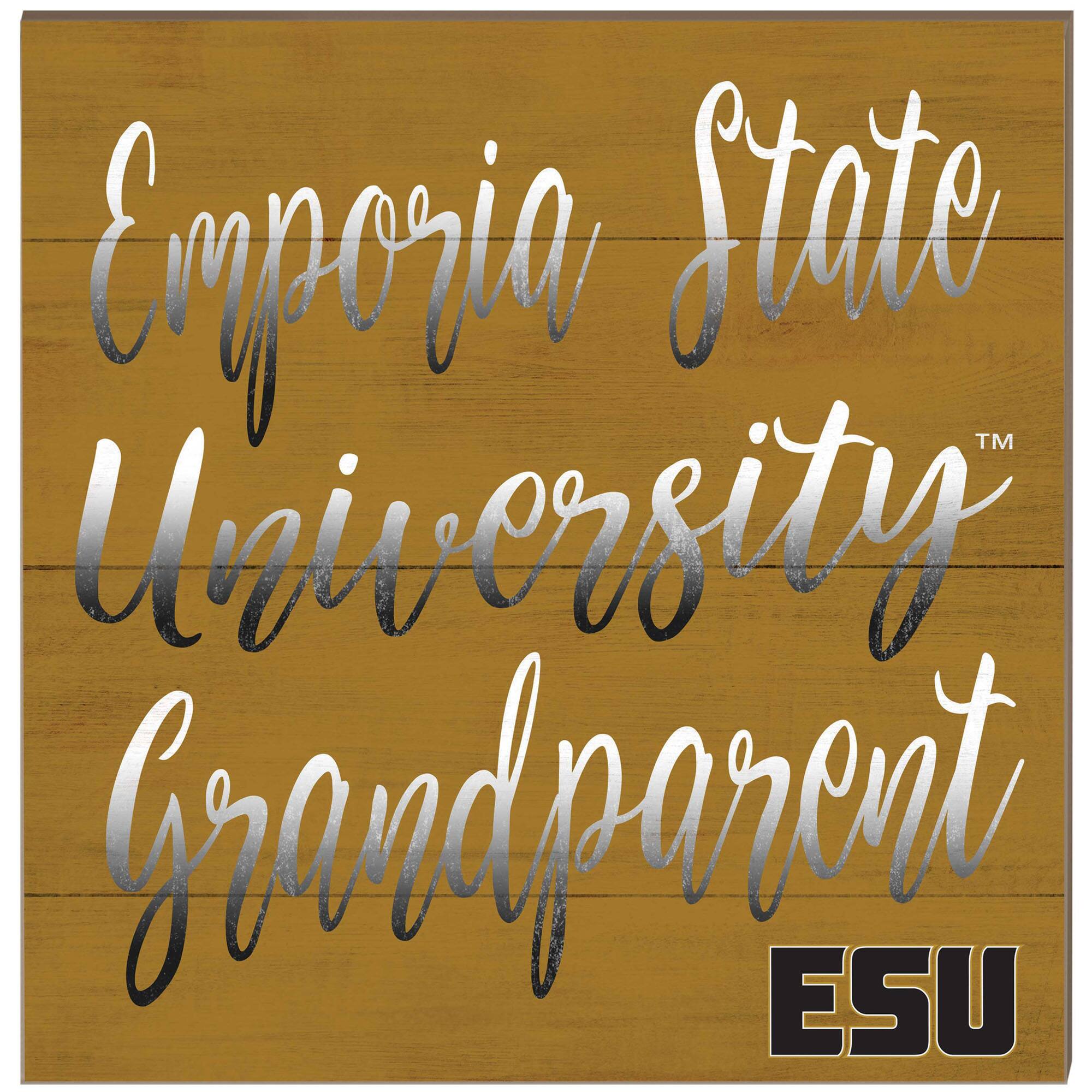 Emporia State Hornets 10'' x 10'' Grandparent Plaque