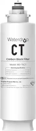 Waterdrop - Replacement Filter for B-BY-TSU-W, Reverse Osmosis System, 1 Year - White