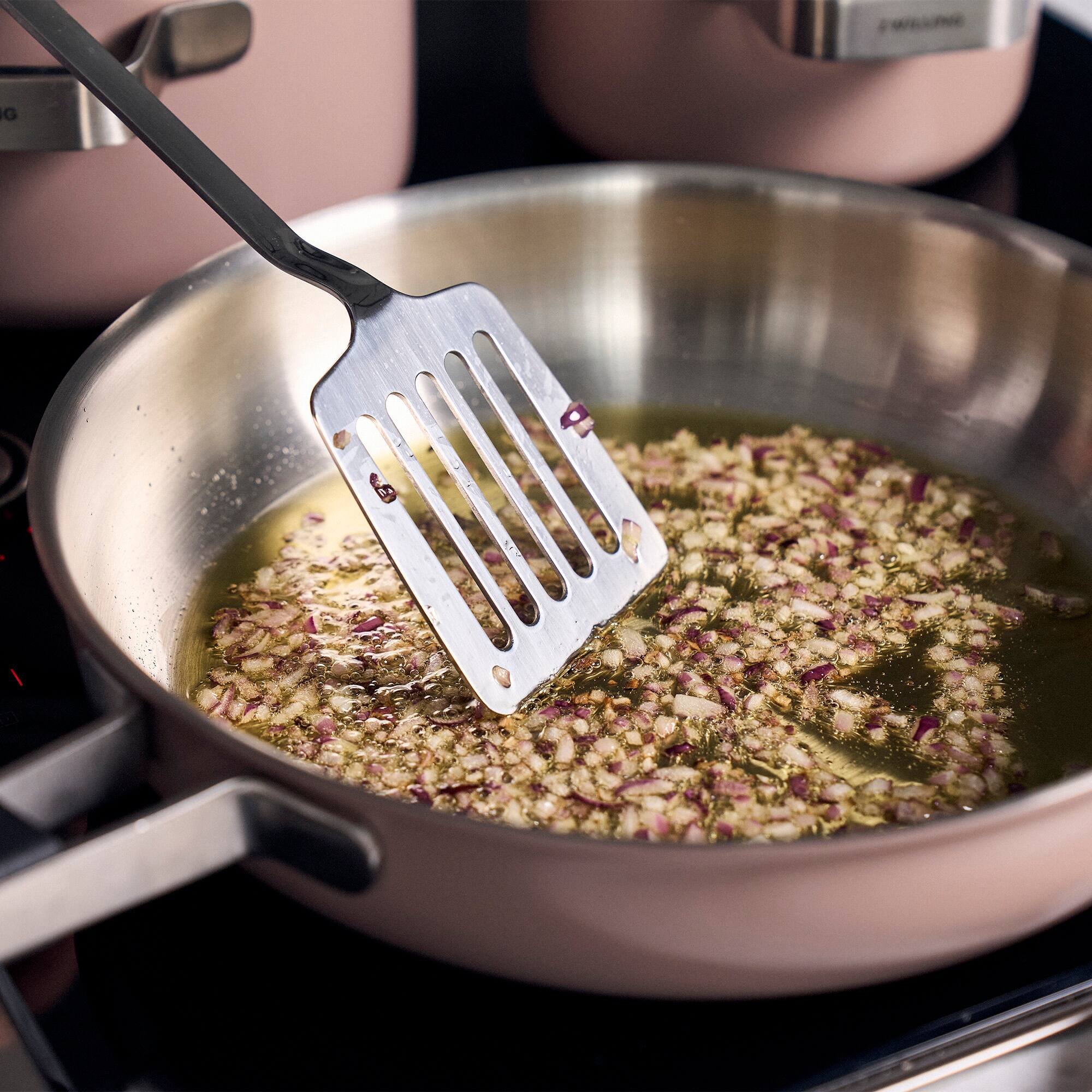 Alt View 1. ZWILLING - ZWILLING Pure 9.5-inch Stainless Steel Fry Pan, Rose - Rose.