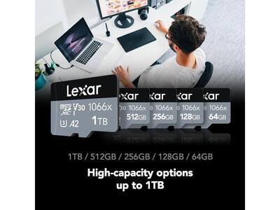 Lexar SILVER Professional 1066x 64GB microSDXC UHS I Memory Card Lexar SILVER Professional 1066x 64GB microSDXC UHS I Memory Card