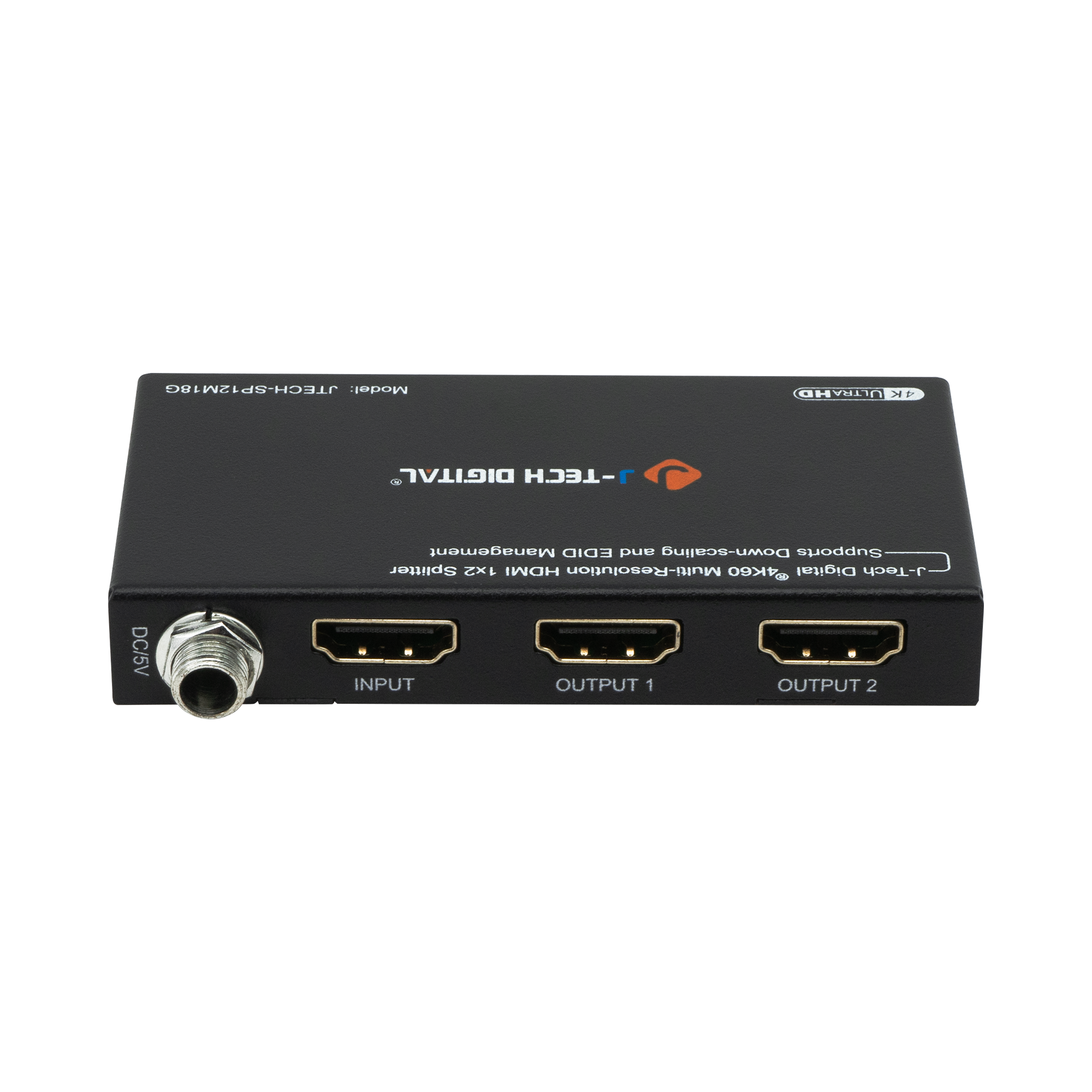 J Tech Digital 4K 60Hz 1x2 HDMI Splitter with 4K to 1080P
