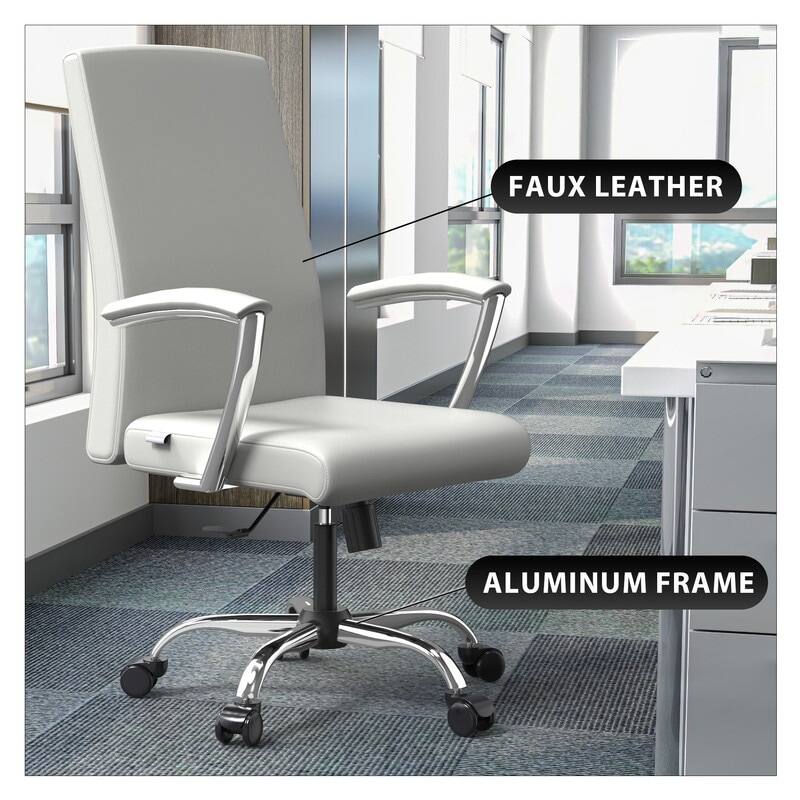 FAUX LEATHER  
ALUMINUM FRAME