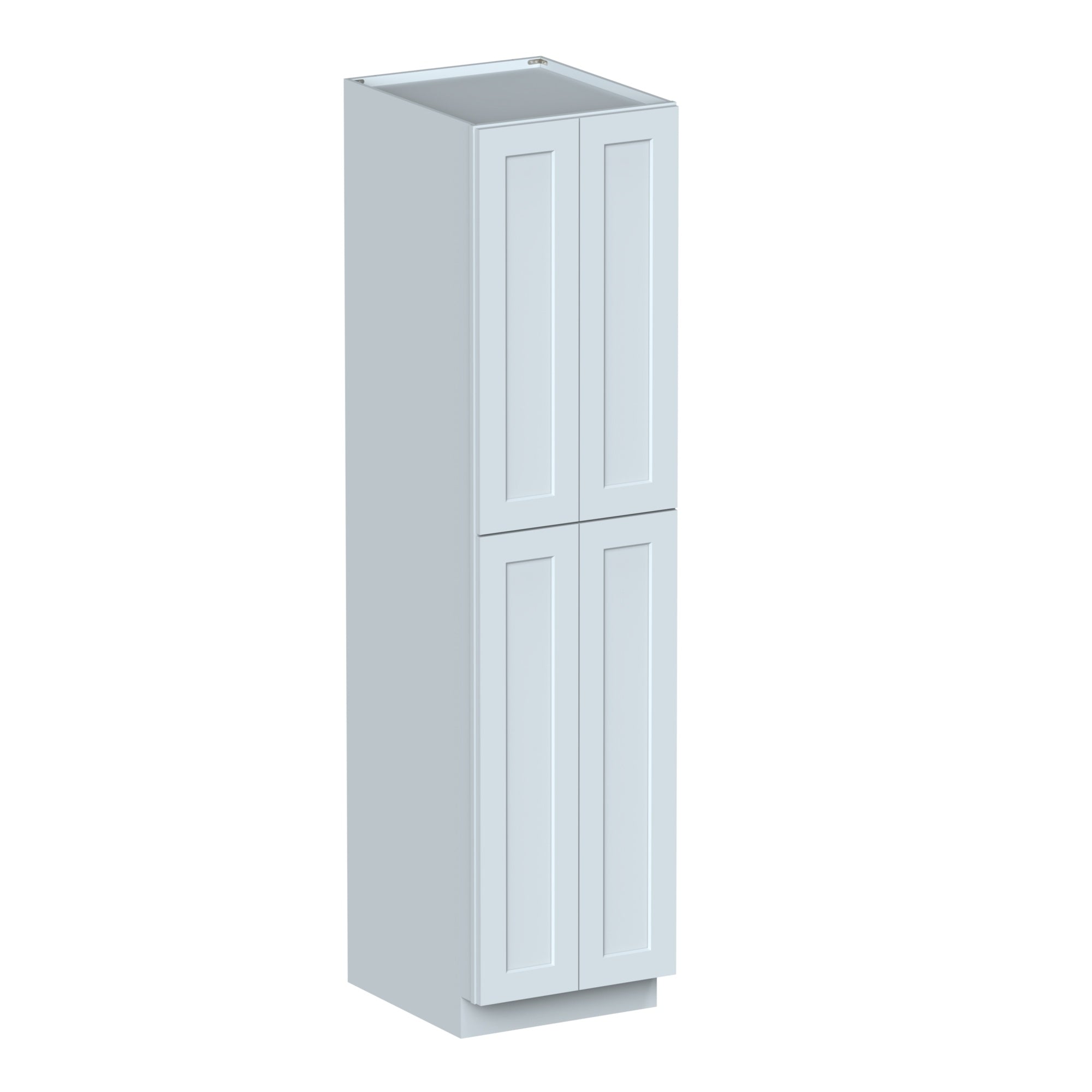 Alt View 2. Boyel Living - Dove Gray Pantry Cabinets 96.Wx27in.H Ready to Assemble Kitchen Cabinets 4Doors HDF Door - DOVE GRAY.