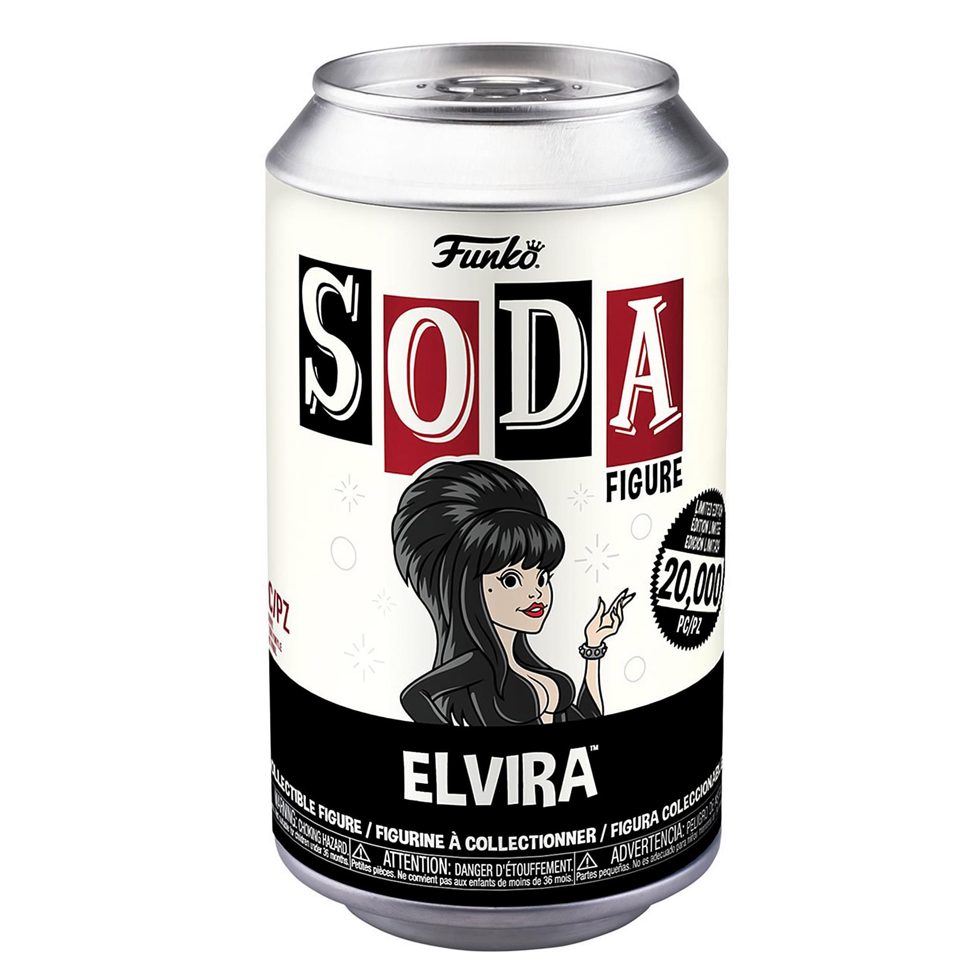 Funko  
SODA  
FIGURE  

ELVIRA  

LIMITED EDITION  
20,000  

COLLECTIONNER / FIGURINE À COLLECTIONNER / FIGURA COLECCIONAS / FIGURA A COLECCIONAR  

ADVERTENCIA: uc ctA 22 a nots A ATTENTION: A_tas Pedes D'TOUFFEMENT M plices, f DANGER Partes pqueras convient p - entants de moins de 36 mois
