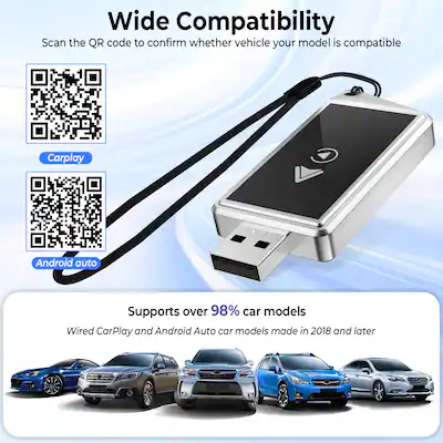 2-in-1 CarPlay draadloze adapter en draadloze Android-auto, nieuwe 2-in-1 CarPlay draadloze adapter en draadloze Android-auto, nieuwe
