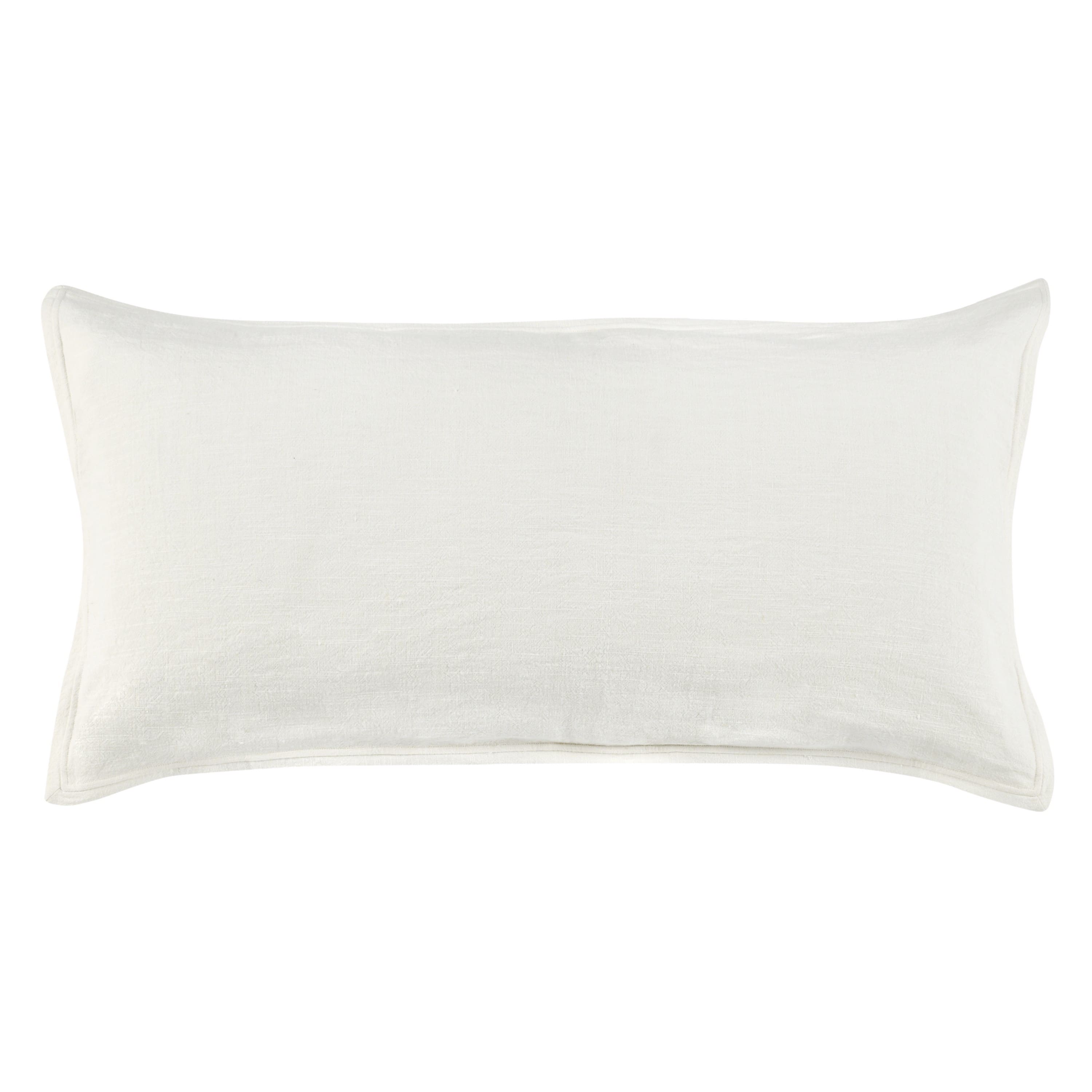 Manhattan Lane - Doji 20 x 36 King Lumbar Pillow Sham, Cotton, Premium Linen - Ivory White price history on PriceWatchPro