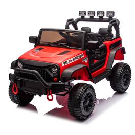 Boyel Living - 3+ 24V Kids Ride On UTV with Parents Remote Control 4Wheel Shock Absorption - Red