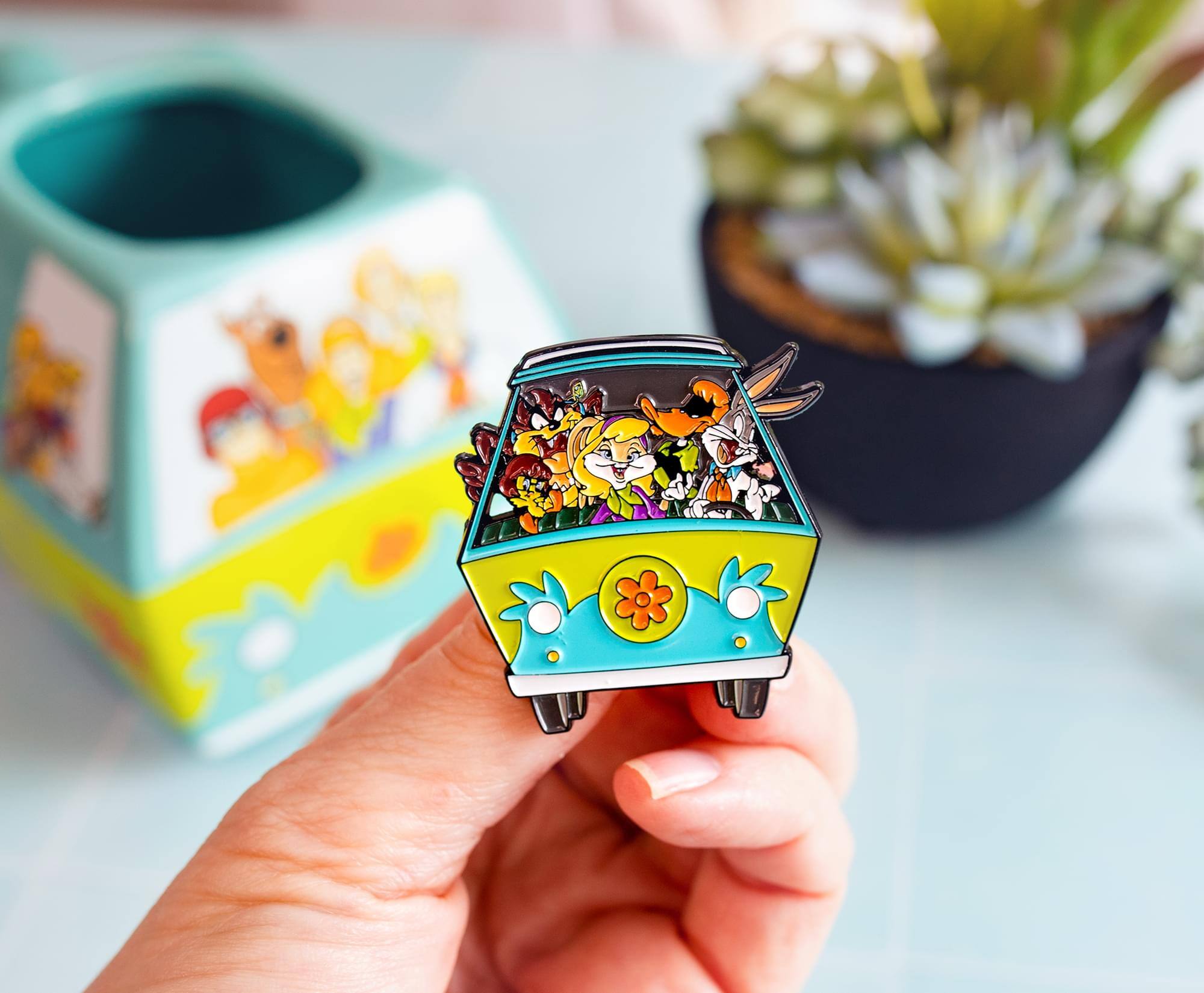 Alt View 10. SalesOne LLC - Warner Bros. 100 Looney Tunes x Mystery Machine Enamel Pin - Green.