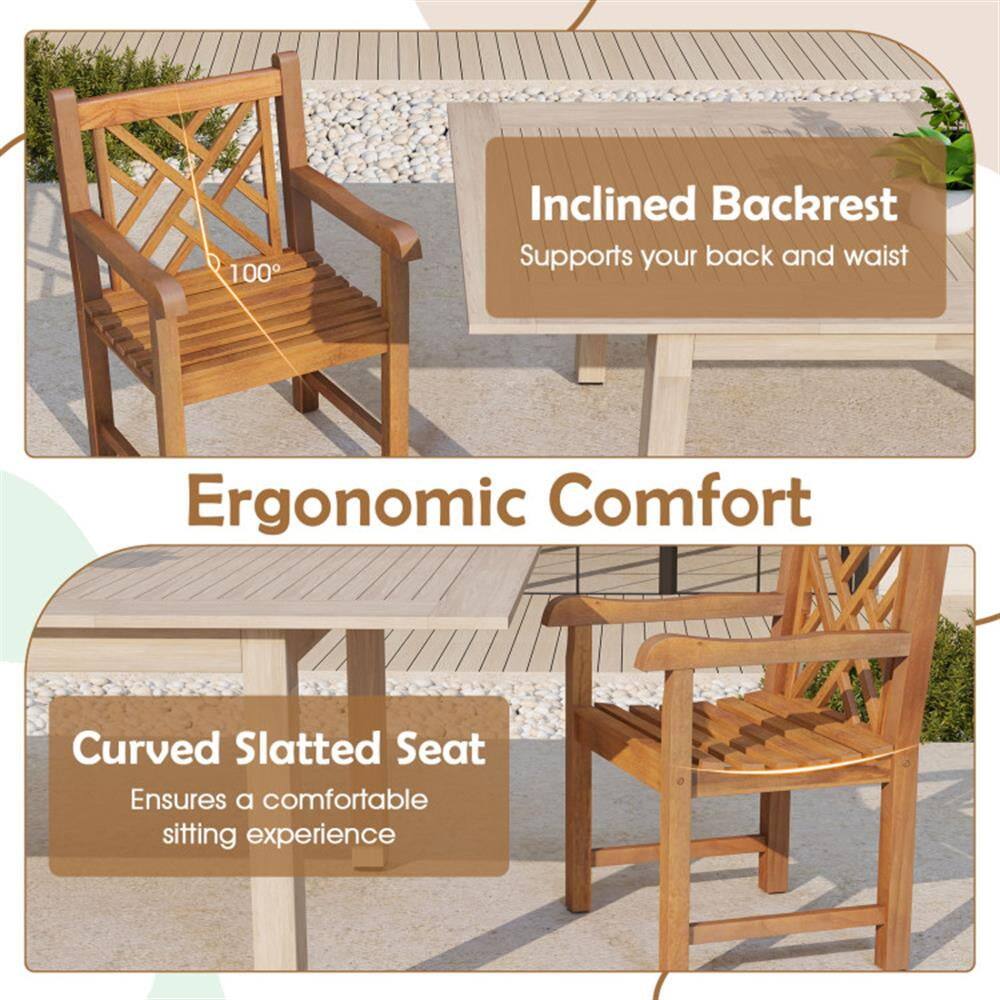 100° Inclined Backrest Supports your back and waist  
Ergonomic Comfort  
Curved Slatted Seat Ensures a comfortable sitting experience