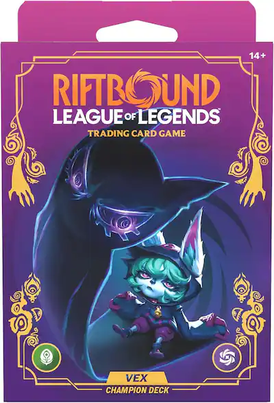 Riftbound League of Legends TCG Unleashed Champion Deck: Vex Ready to Play Character, Trading Card Game - Best Buy Riftbound League of Legends TCG Unleashed Champion Deck: Vex Ready to Play Character, Trading Card Game - Best Buy