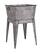Front. Manhattan Lane - Multi Functional Galvanized Metal Tub on Stand - Gray.