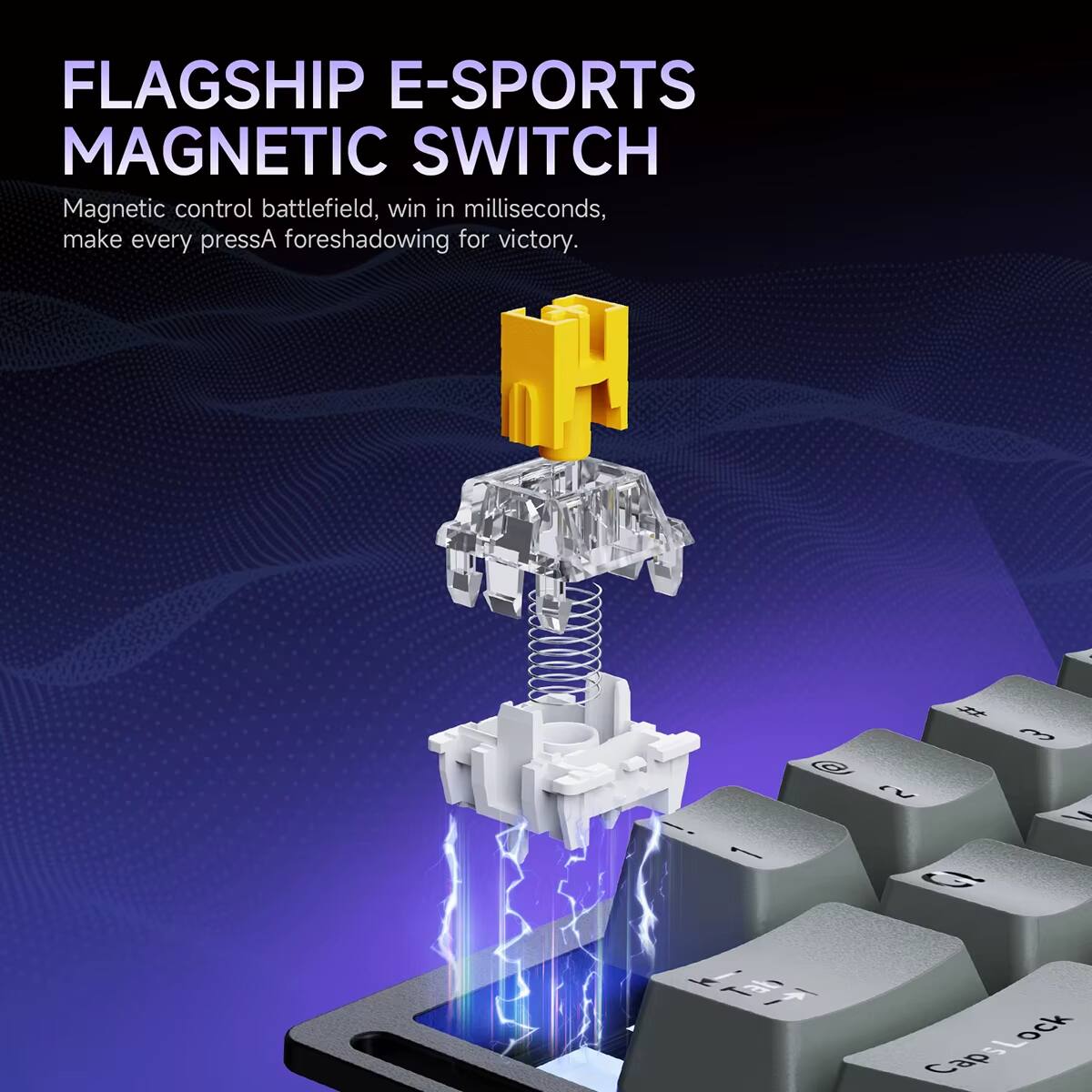 FLAGSHIP E-SPORTS MAGNETIC SWITCH

Magnetic control battlefield, win in milliseconds, make every pressA foreshadowing for victory.