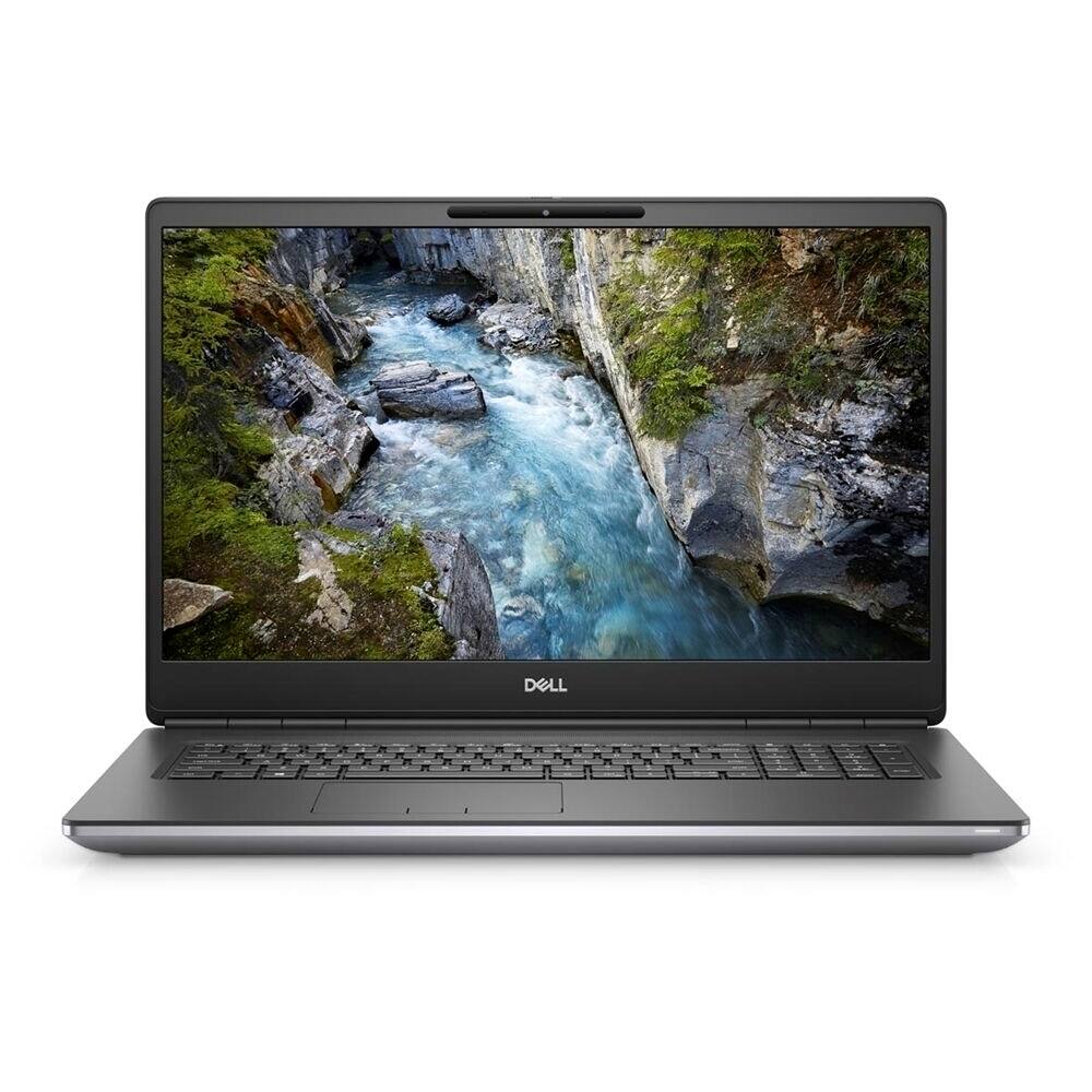 Front. Dell - Precision 7760 17.3" 64GB 512GB SSD Xeon® W-11855M 3.2GHz WIN11P, Aluminum Titan Grey - Gray.