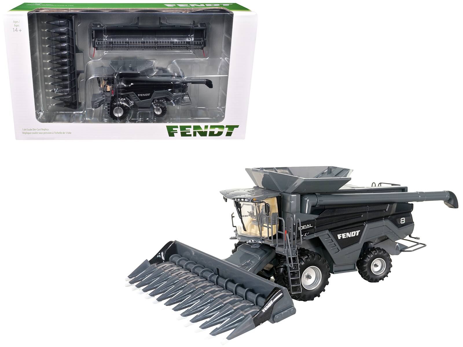 SpecCast Collectibles - Fendt Ideal 8 Combine with Grain Head and 12 Row Corn Head Gray 1/64 Diecast Model by SpecCast price history on PriceWatchPro