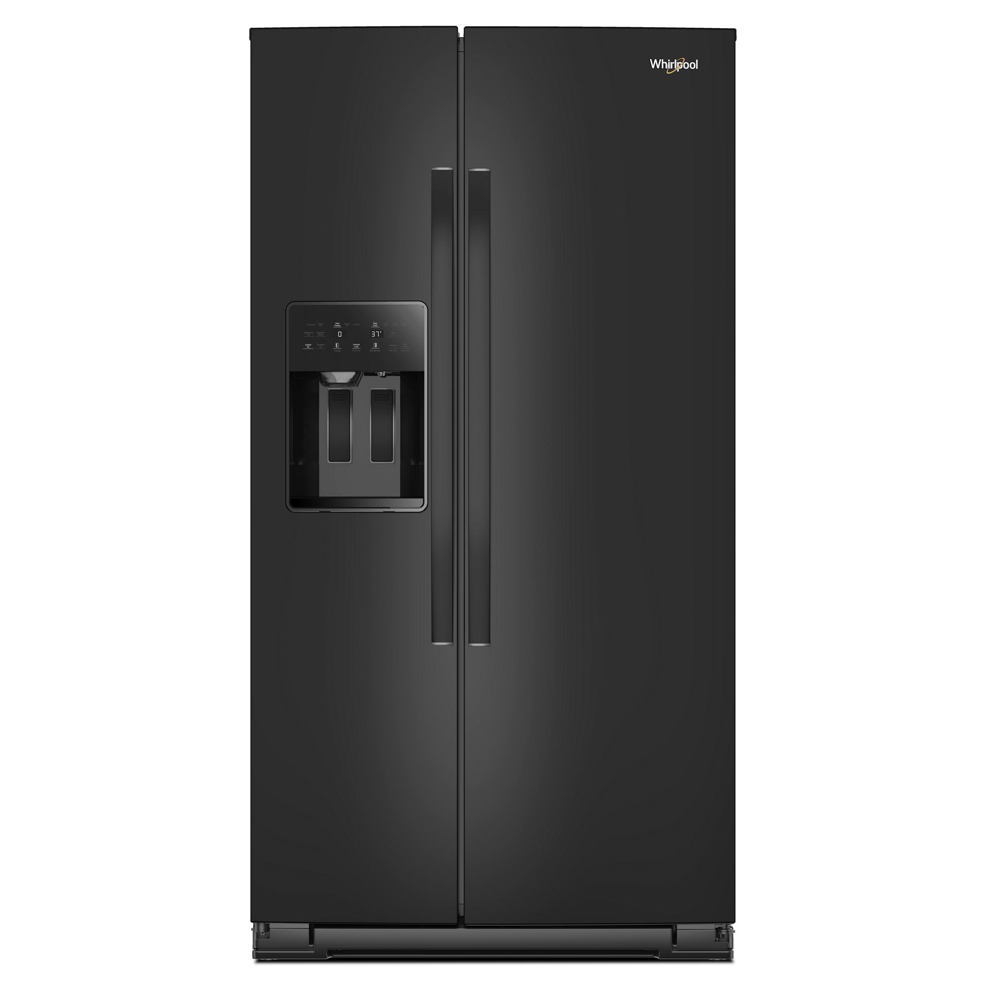 Whirlpool - 28.7 Cu. Ft. Side-by-Side Refrigerator with TruCool System - Black