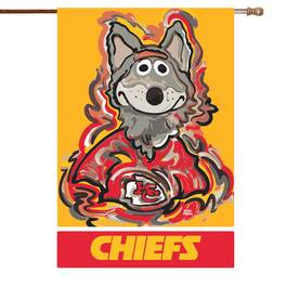 Evergreen Enterprises - Kansas City Chiefs Justin Patten House Flag - Multicolor