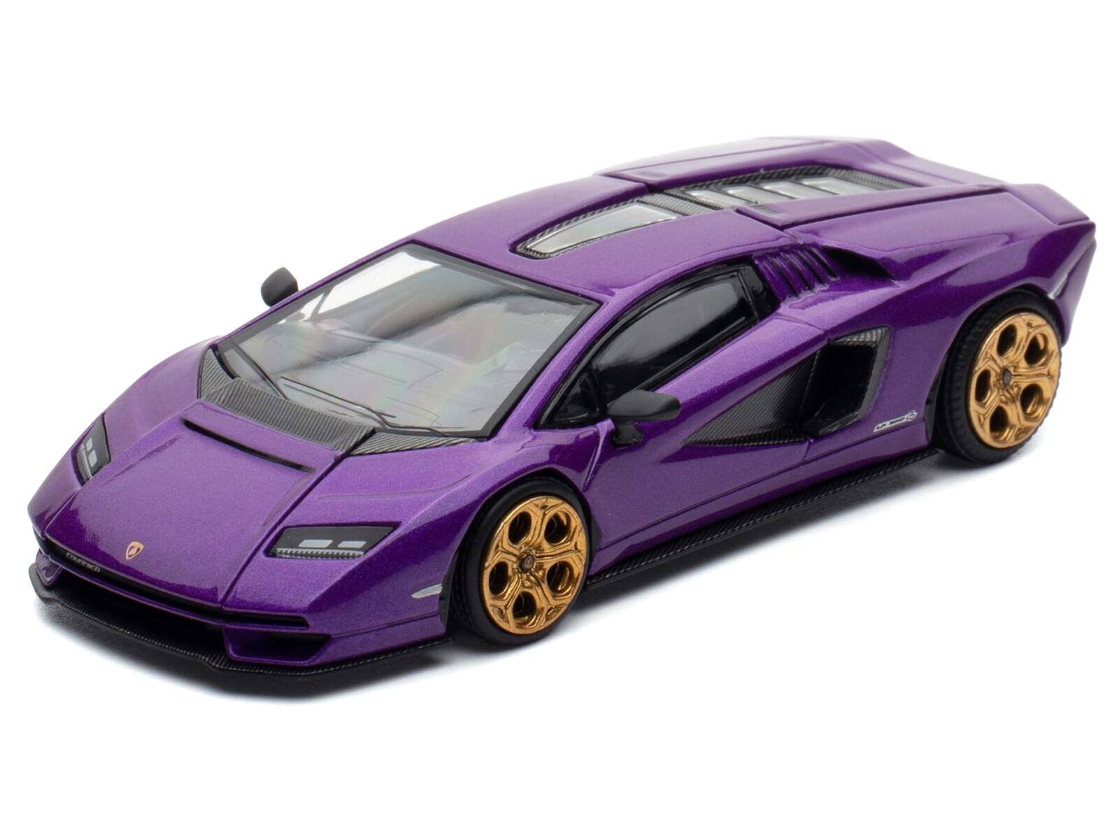 Alt View 5. Pop Race - Lamborghini Countach LPI 800-4 Viola Pasifae Purple Metallic "Hong Kong Toycar Salon 2025" 1/64 Model Car by Pop Race.