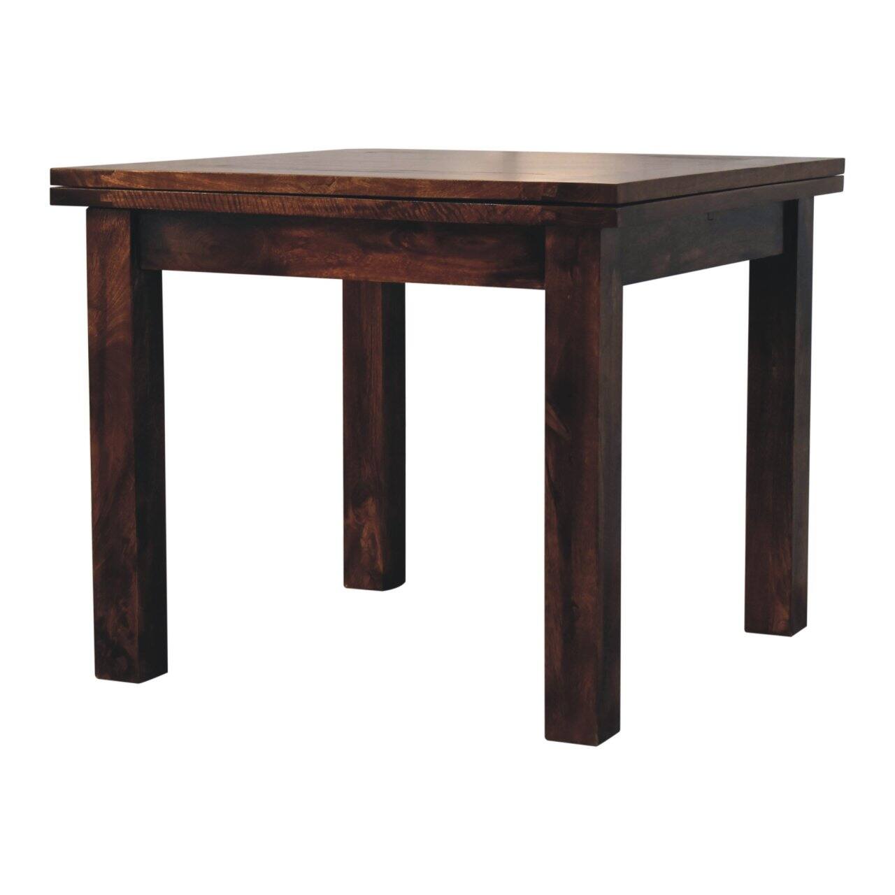 Back. Artisan Furniture - Artisan Furniture Solid Wood California Walnut Extendable Butterfly Dining Table, Dark Brown - Brown.