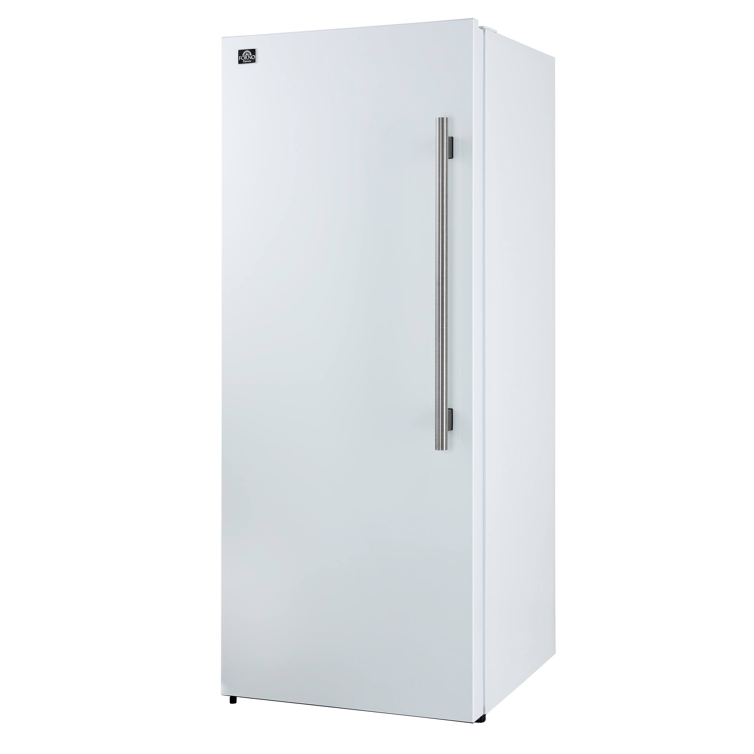 Alt View 3. Forno Appliances - Maderno 13.6 Cu. Ft. Left Swing Upright Convertible Freezer with Antique Brass Handles - White.