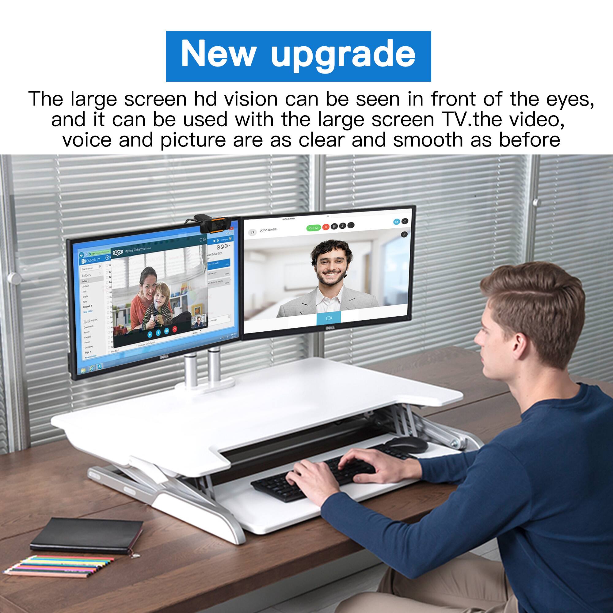 New upgrade The large screen hd vision can be seen in front of the eyes, and it can be used with the large screen TV. The video, voice and picture are as clear and smooth as before.