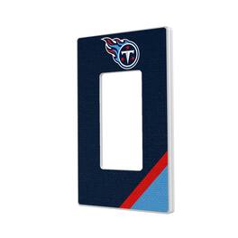 Keyscaper - Tennessee Titans Diagonal Stripe Single Rocker Light Switch Plate - Multicolor