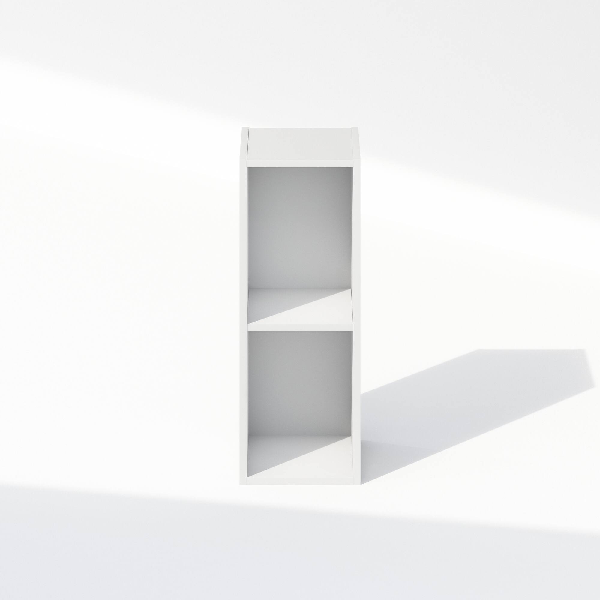 Alt View 2. Furinno - Reed 2-Tier Multipurpose Clothing & Closet Storage Organizer Shelf, 8-Inch Width - White.