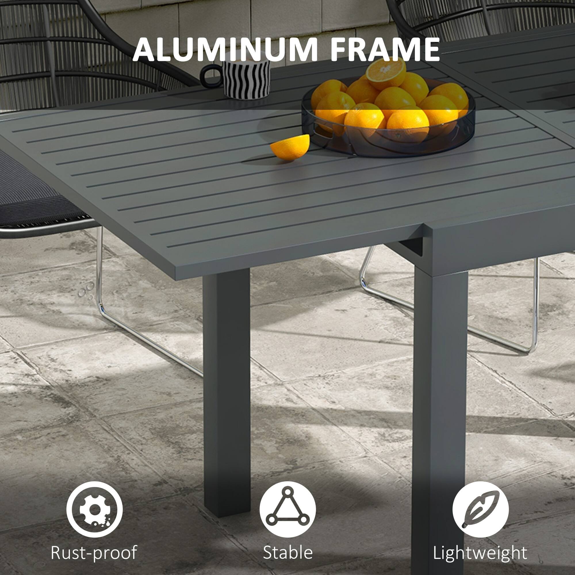 ALUMINUM FRAME
Rust-proof
Stable
Lightweight